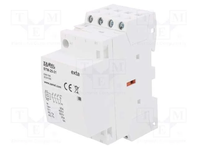 Contator: 4-De Polo de Instala&ccedil;&atilde;o, 25a, 230vac, Nc + No X3