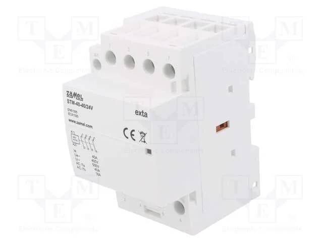 Contator: 4-De Polo de Instala&ccedil;&atilde;o, 40a, 24vac, 24vdc, No X4