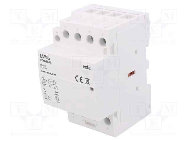 Contator: 4-de polo de instala&ccedil;&atilde;o, 63A, 230VAC, N.