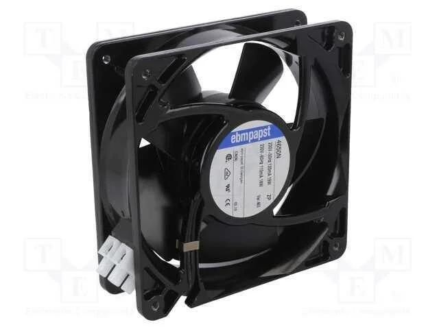 Ventilador: AC, transversal, 230VAC, 119x119x38mm.