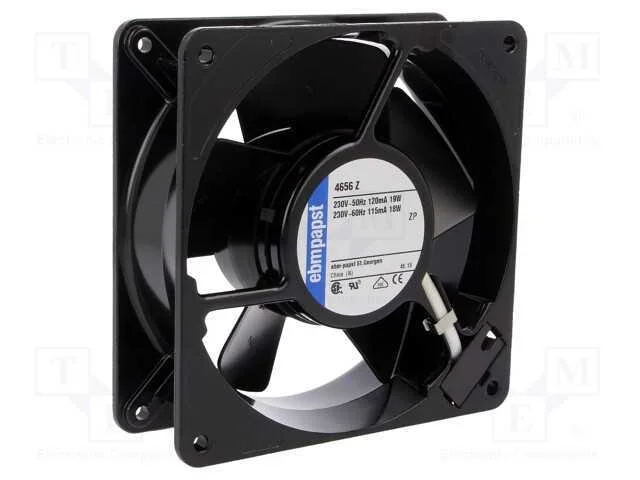 Ventilador: AC, transversal, 230VAC, 119x119x38mm.