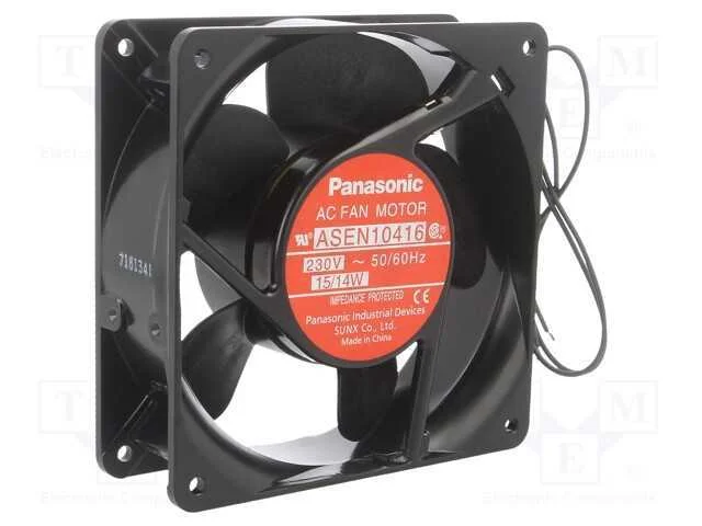 Ventilador: Ac, Transversal, 230vac, 120x120x38mm.