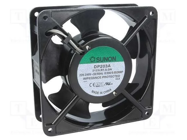 Ventilador: Ac, Transversal, 230vac, 119x119x38,5mm, 132,5m3/H