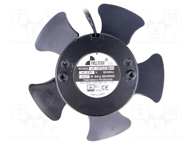 Ventilador: AC, transversal, 230VAC, 144x49mm, 27.