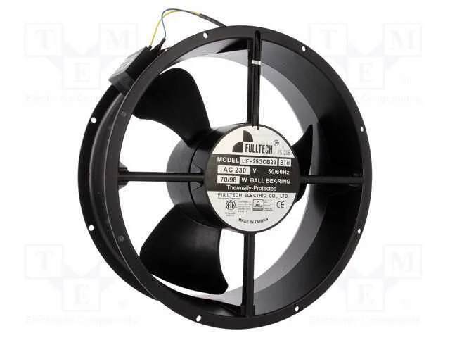 Ventilador: Ac, Transversal, 230vac, 254x89mm, 1212m3/H, 62dba