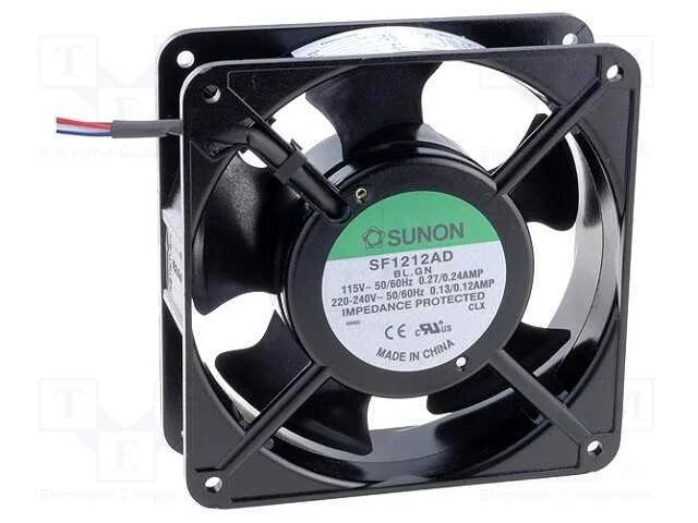 Ventilador: AC, transversal, 115/230VAC, 120x120x.