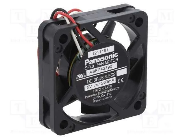 Ventilador: Dc, Transversal, 5vdc, 40x40x10mm, 9,6m3/H, 24,5dba