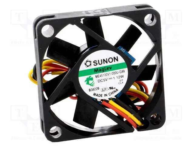 Ventilador: DC, transversal, 5VDC, 45x45x10mm, 15.