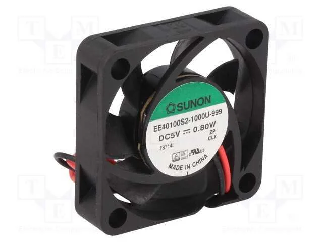 Ventilador: Dc, Transversal, 5vdc, 40x40x10mm, 11,99m3/H, 23dba