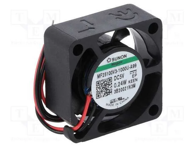 Ventilador: Dc, Transversal, 5vdc, 25x25x10mm, 2,21m3/H, Vapo