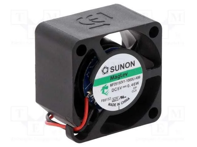 Ventilador: Dc, Transversal, 5vdc, 25x25x15mm, 5,24m3/H, 20dba