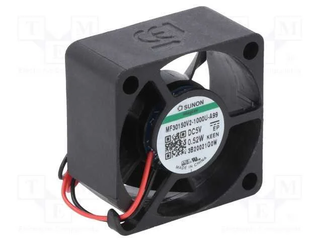 Ventilador: Dc, Transversal, 5vdc, 30x30x15mm, 8,32m3/H, 20dba