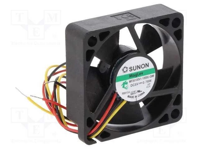 Ventilador: Dc, Transversal, 5vdc, 35x35x10mm, 12,17m3/H, 28dba