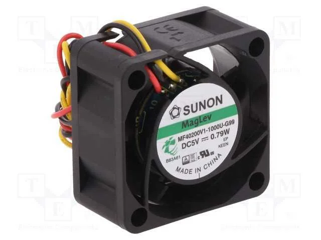 Ventilador: DC, transversal, 5VDC, 40x40x20mm, 15.