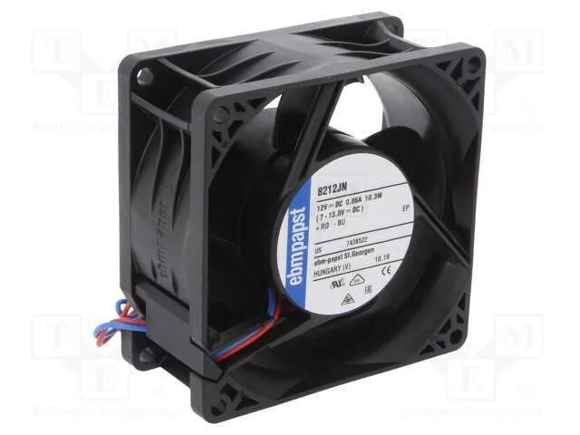 Ventilador: Dc, Transversal, 12vdc, 80x80x38mm, 130m3/H, 55dba