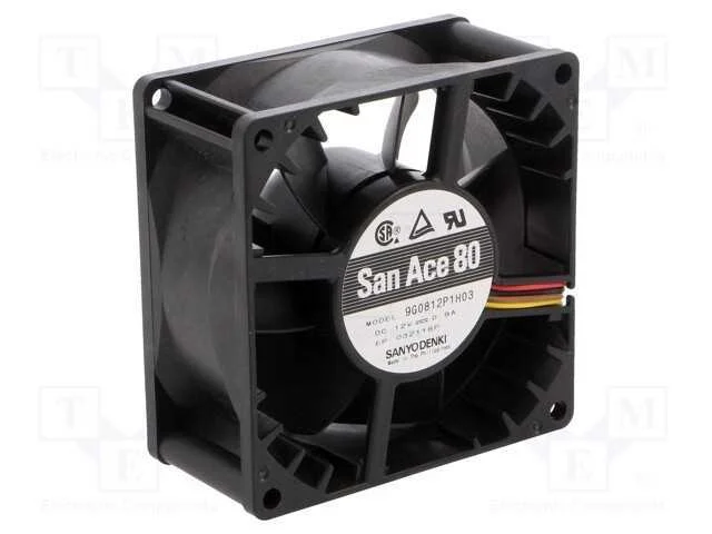 Ventilador: DC, transversal, 80x80x38mm, 138m3/h,.