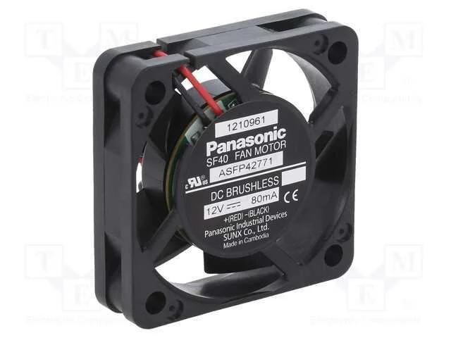 Ventilador: Dc, Transversal, 12vdc, 40x40x10mm, 9.