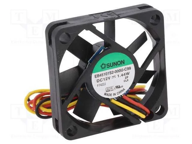 Ventilador: Dc, Transversal, 12vdc, 45x45x10mm, 15,6m3/H, 27dba