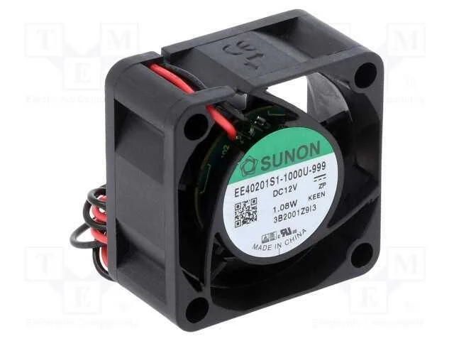 Ventilador: DC, transversal, 12VDC, 40x40x20mm, 1.