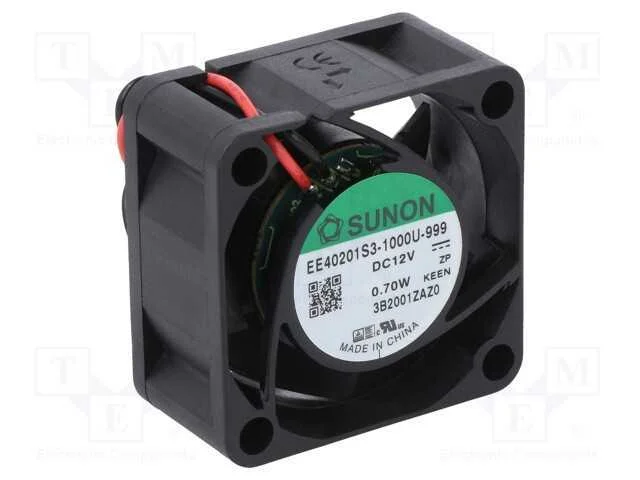 Ventilador: Dc, Transversal, 12vdc, 40x40x20mm, 10,69m3/H, 16,5dba