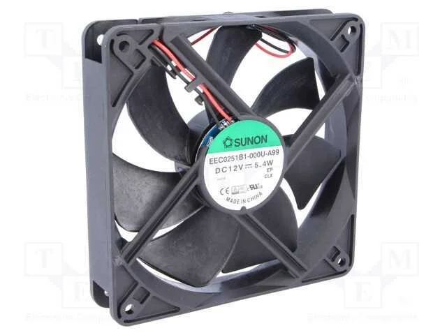 Ventilador: Dc, Transversal, 12vdc, 120x120x25mm, 183,83m3/H