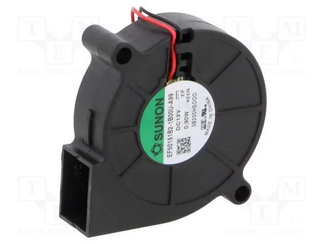 Ventilador: DC, blower, 12VDC, 51,6x51,7x15mm, 5,.