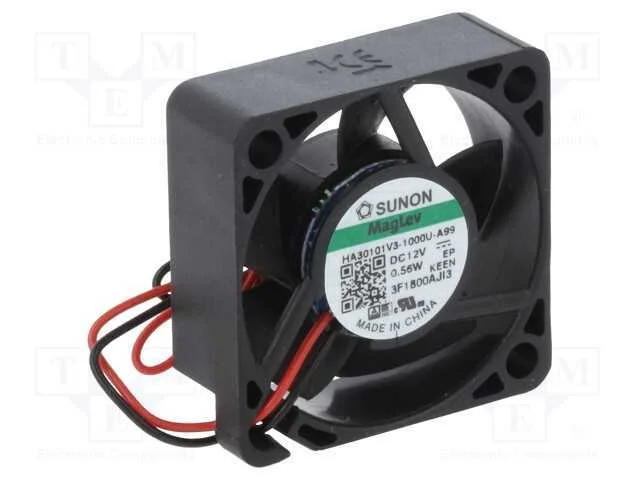 Ventilador: Dc, Transversal, 12vdc, 30x30x10mm, 5,92m3/H, 15,1dba
