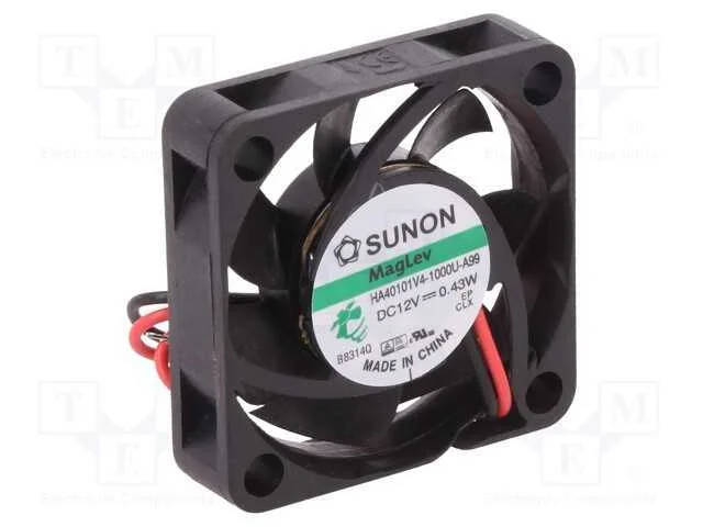 Ventilador: DC, transversal, 12VDC, 40x40x10mm, 9.