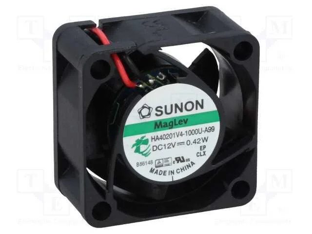 Ventilador: Dc, Transversal, 12vdc, 40x40x20mm, 9,3m3/H, 12,3dba
