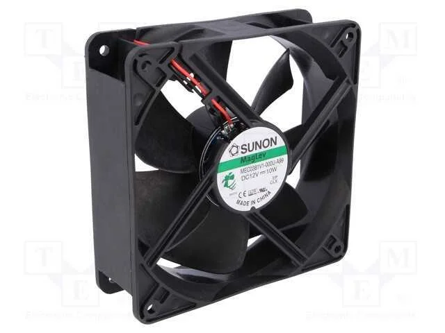 Ventilador: Dc, Transversal, 12vdc, 120x120x38mm, 234,6m3/H, 48dba
