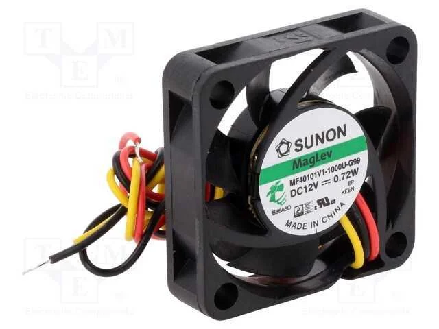 Ventilador: Dc, Transversal, 12vdc, 40x40x10mm, 13,52m3/H, 27,3dba