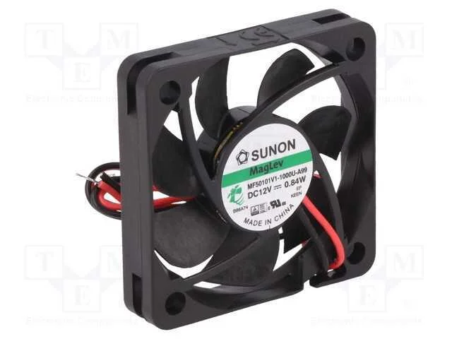 Ventilador: DC, transversal, 12VDC, 50x50x10mm, 2.