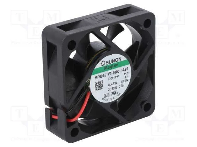 Ventilador: Dc, Transversal, 12vdc, 50x50x15mm, 17,32m3/H, 20,1dba