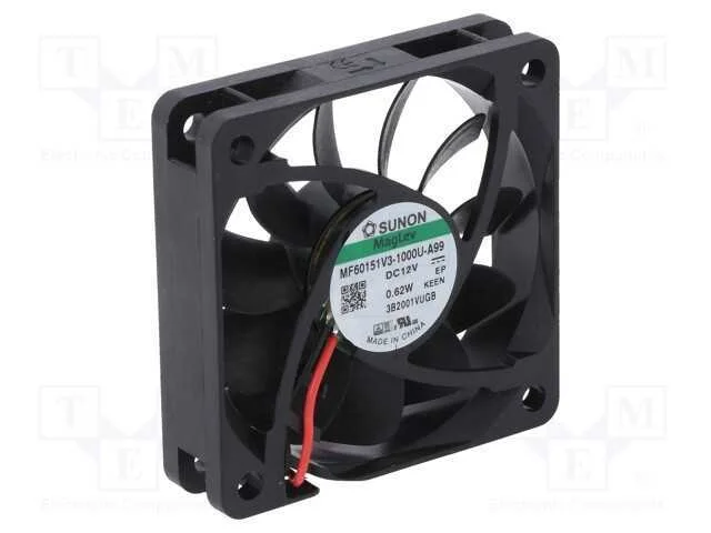 Ventilador: Dc, Transversal, 12vdc, 60x60x15mm, 29,88m3/H, 21,3dba