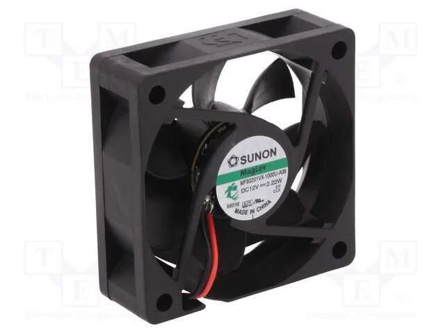 Ventilador: DC, transversal, 12VDC, 60x60x20mm, 4.