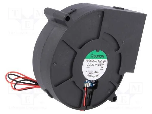Ventilador: DC, blower, 12VDC, 97x94x33mm, 51,85m.