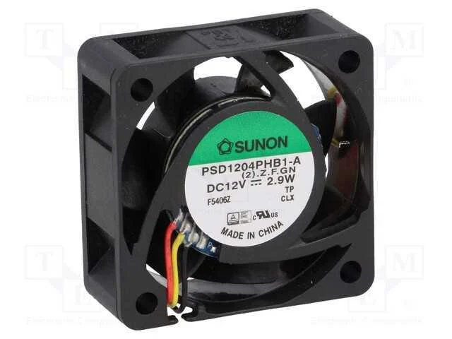 Ventilador: DC, transversal, 12VDC, 40x40x15mm, 2.