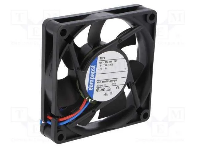 Ventilador: Dc, Transversal, 24vdc, 70x70x15mm, 44m3/H, 38dba