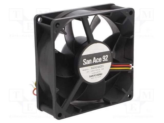 Ventilador: Dc, Transversal, 24vdc, 92x92x32mm, 150m3/H, 44dba