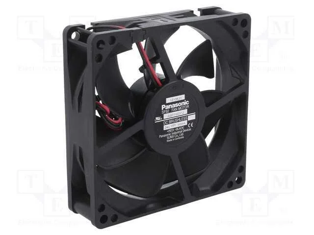 Ventilador: Dc, Transversal, 24vdc, 92x92x25mm, 76,8m3/H, 29dba