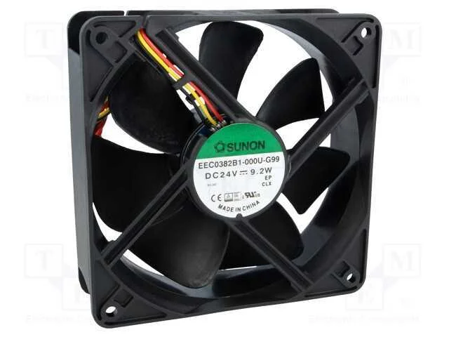 Ventilador: Dc, Transversal, 24vdc, 120x120x38mm, 234,4m3/H, 48dba