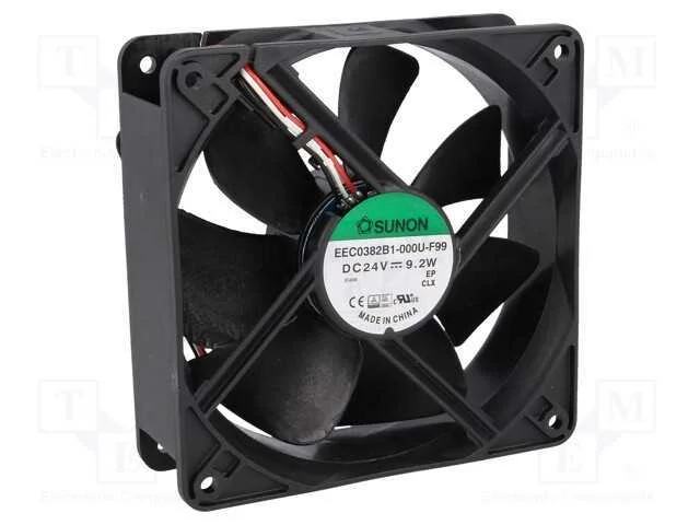 Ventilador: Dc, Transversal, 24vdc, 120x120x38mm, 234,4m3/H, 48dba
