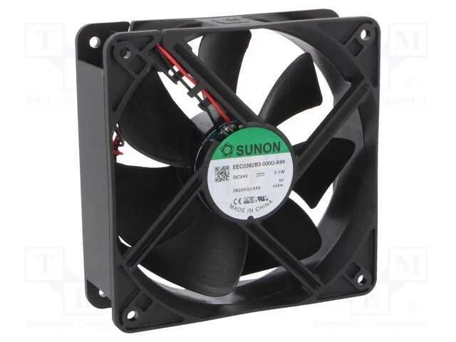 Ventilador: Dc, Transversal, 24vdc, 120x120x38mm, 158m3/H, 37dba
