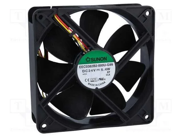 Ventilador: Dc, Transversal, 24vdc, 120x120x38mm, 197,2m3/H, 44dba