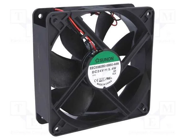 Ventilador: Dc, Transversal, 24vdc, 120x120x38mm, 197,2m3/H, 44dba