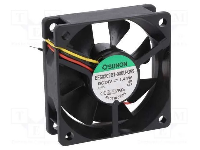 Ventilador: Dc, Transversal, 24vdc, 60x60x20mm, 39,07m3/H, 34,5dba