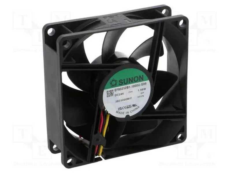 Ventilador: Dc, Transversal, 24vdc, 80x80x25mm, 69,5m3/H, 33dba