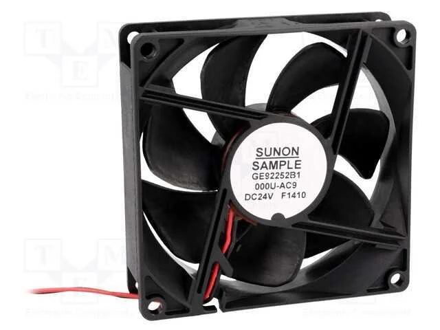 Ventilador: Dc, Transversal, 24vdc, 92x92x25mm, 126,75m3/H, 47dba