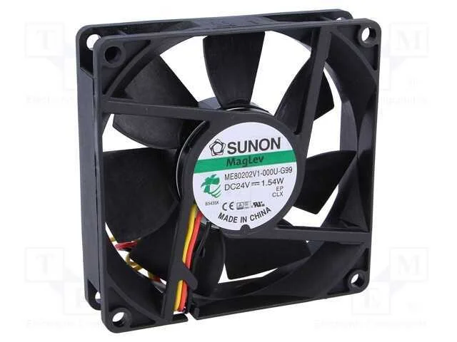 Ventilador: Dc, Transversal, 24vdc, 80x80x20mm, 61,16m3/H, 38dba