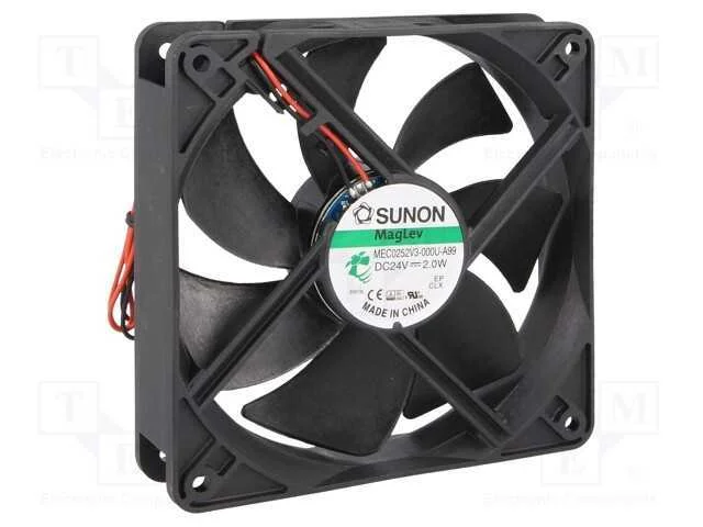Ventilador: Dc, Transversal, 24vdc, 120x120x25mm, 127,42m3/H, Vapo